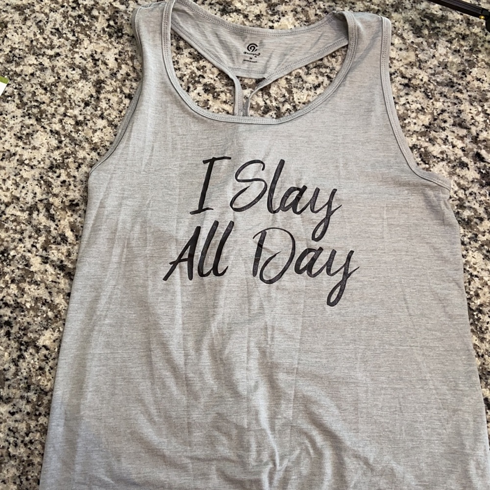 Graphic Racerback Tank Top - Picture 2 of 4